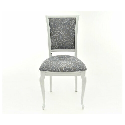 Стул Кабриоль, Белый с патиной серебро