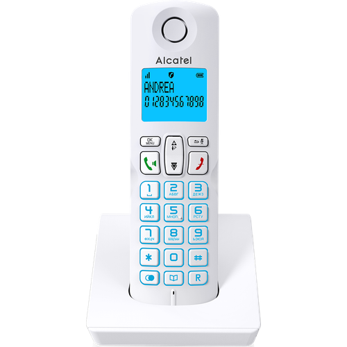 Радиотелефон Alcatel S250 White белый