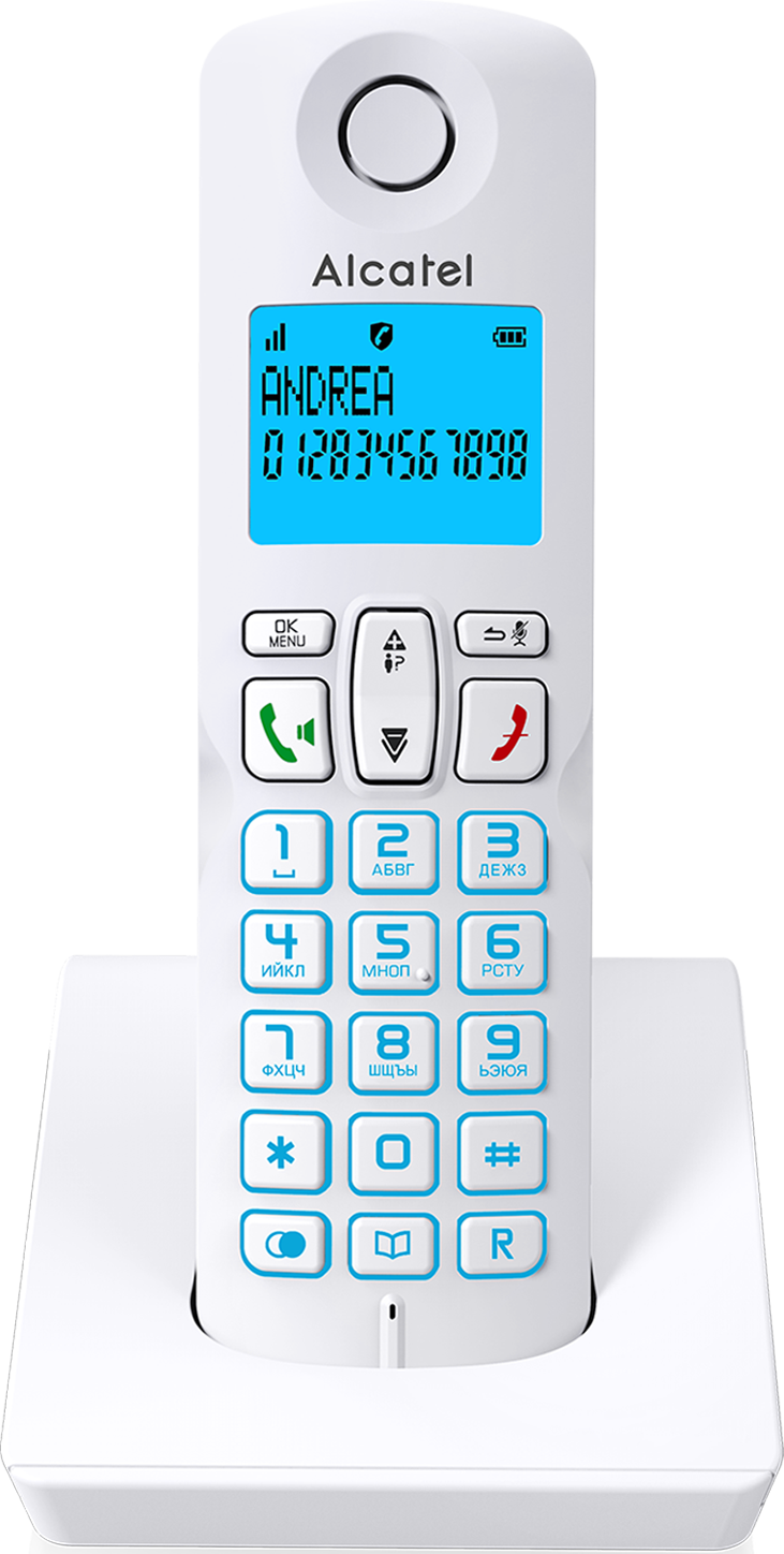 Радиотелефон Alcatel S250 White