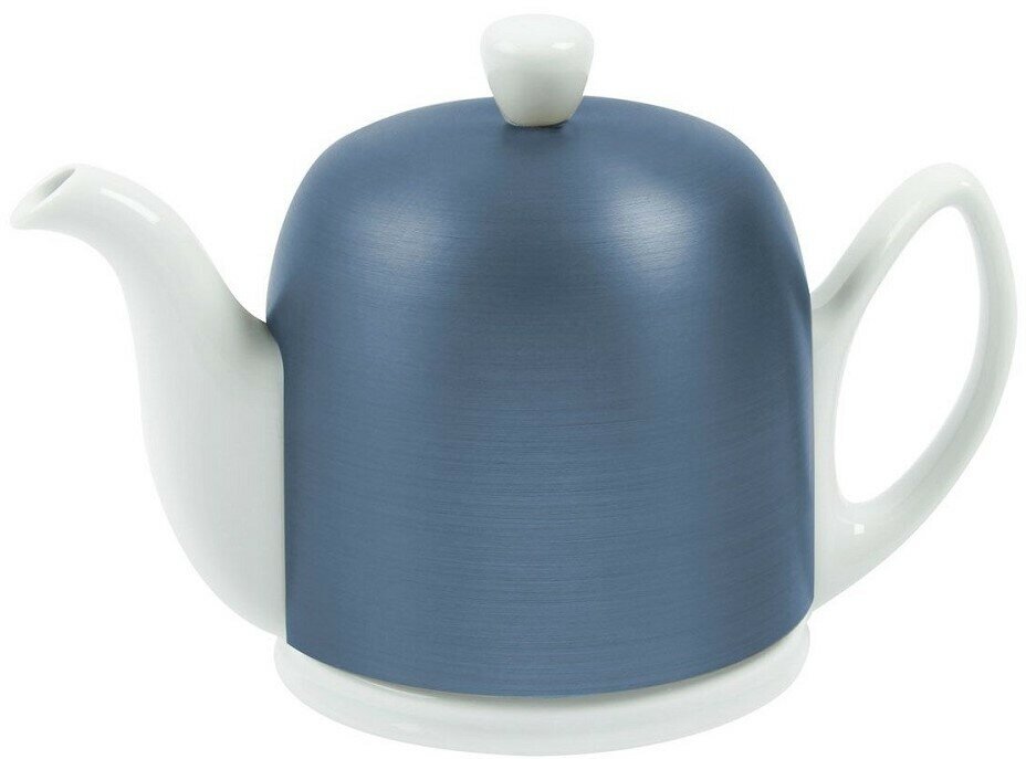 Чайник заварочный на 4 чашки Degrenne Salam White, 700 мл, фарфор, цвет белый-синий