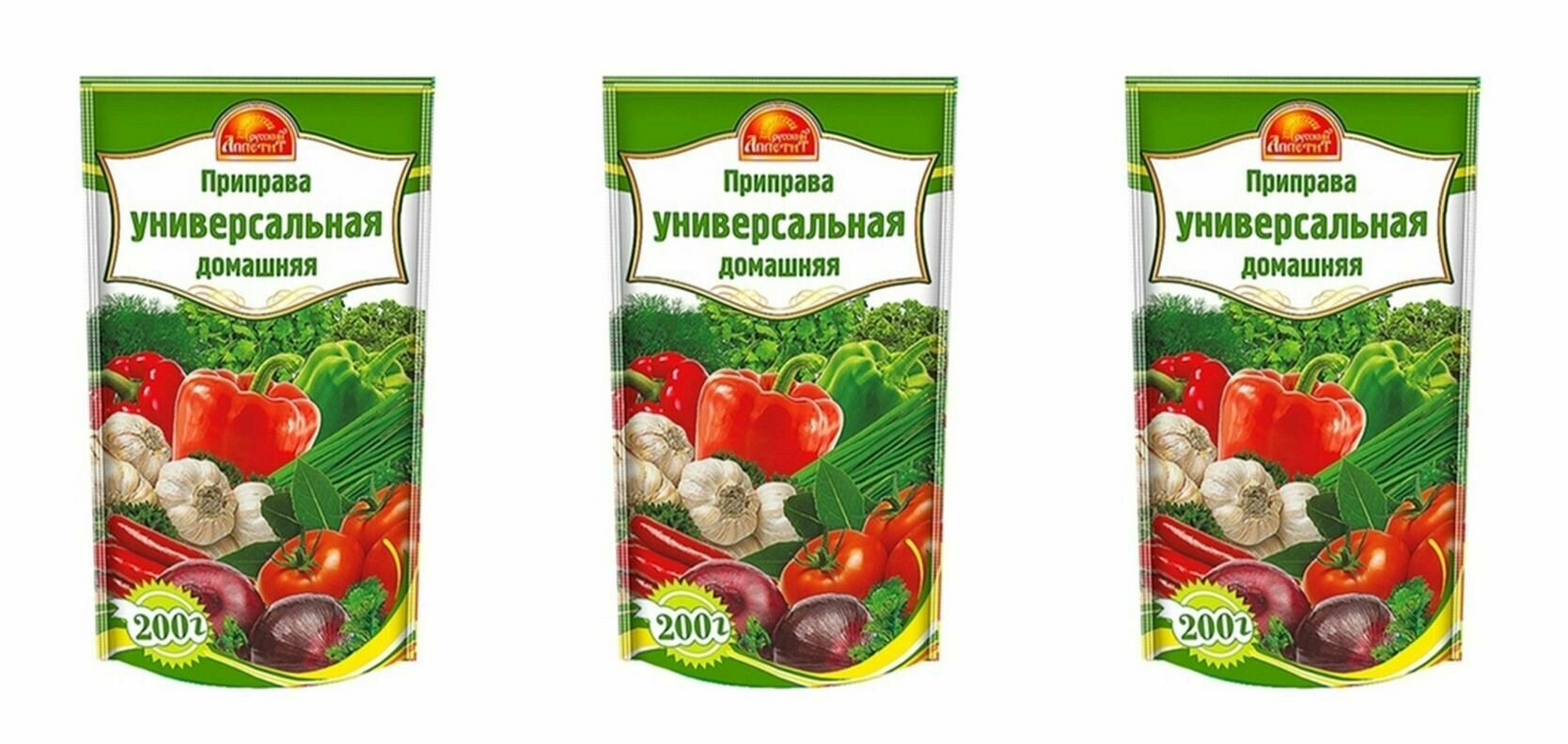 Русский аппетит приправа Универсальная домашняя 200гр - 3 штуки