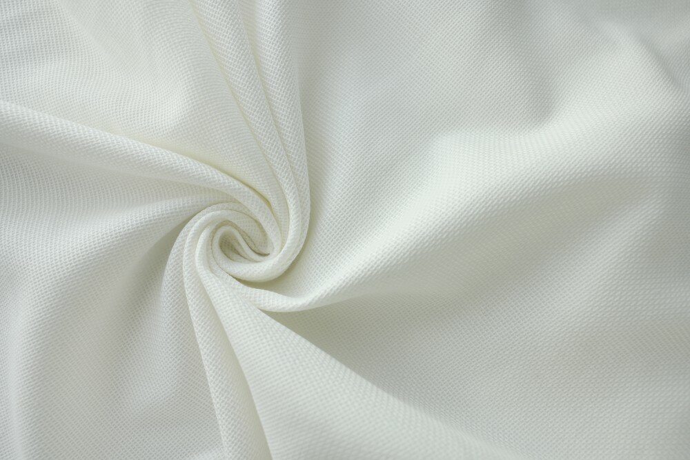 фото Ткань белый жаккардовый хлопок