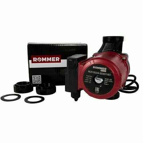 Насос циркуляционный ROMMER PROFI RCP 32-80-180 (0,165 кВт, Qmax 5.67 м³/ч, Hmax 8 м, 1x230В)