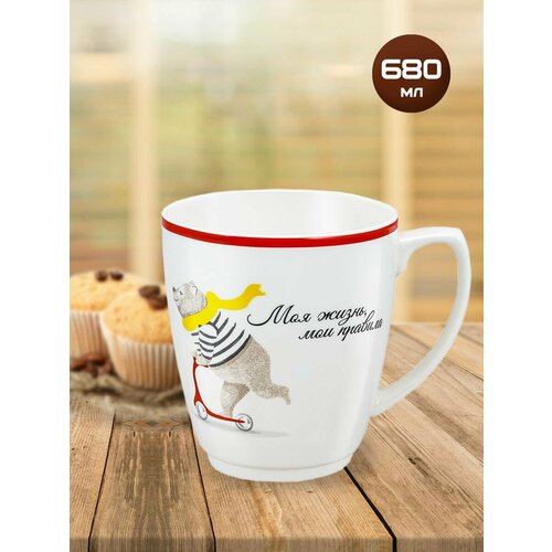 Фарфоровая китайская кружка 