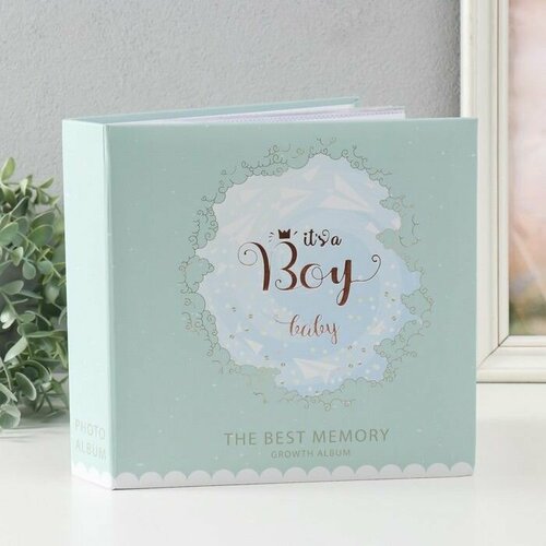 Фотоальбом на 200 фото 10х15 см Лучшие воспоминания Малыш бумаж листы 22х5х22 см 2170₽