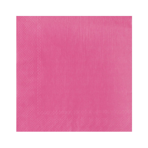 Салфетка ярко-розовая 33см 12шт/G
