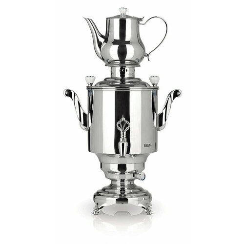 Самовар BEEM модель Romanov 5 литров нержавеющая сталь мощность 1800 Вт серебристый 05982 11019100₽