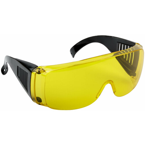 Очки защитные с дужками желтые FIT 12220 очки защитные amigo 74309 желтые с оранжевыми дужками