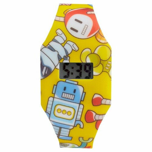 Часы наручные электронные детские Роботы ремешок l-225 см 46700₽