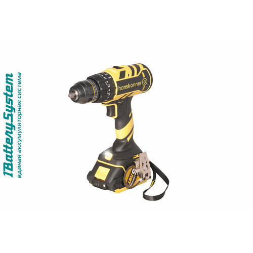 Аккумуляторный шуруповерт Hanskonner HCD1865I 1BatterySystem 1685000₽