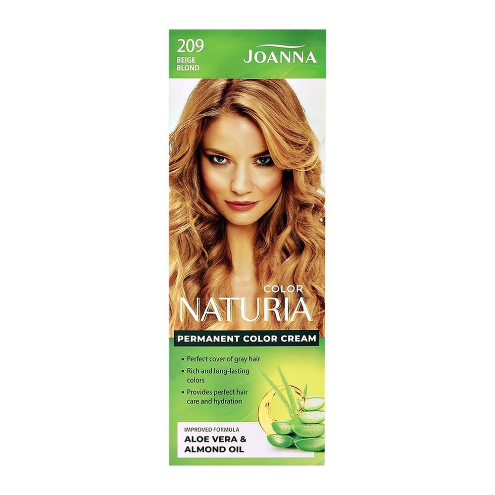 Краска для волос JOANNA NATURIA COLOR (тон 209) Бежевый блонд