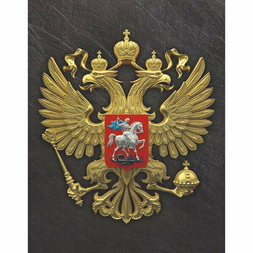 Постер на вспененном пвх 3545см Герб металл 699₽