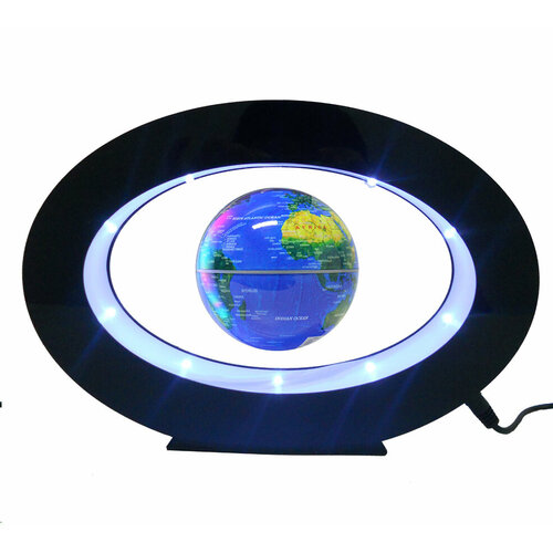 Глобус левитирующий (парящий) на подставке, с подсветкой, ночник, светильник декоративный