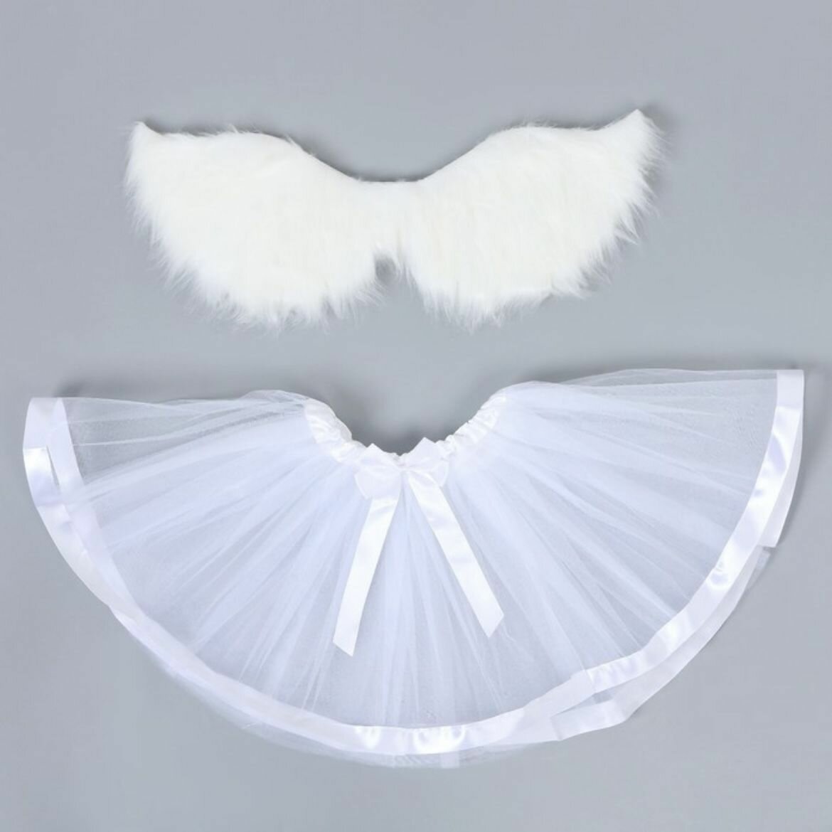 Карнавальный набор Ангел, 5-7 лет: юбка с х/б подкладом, крылья