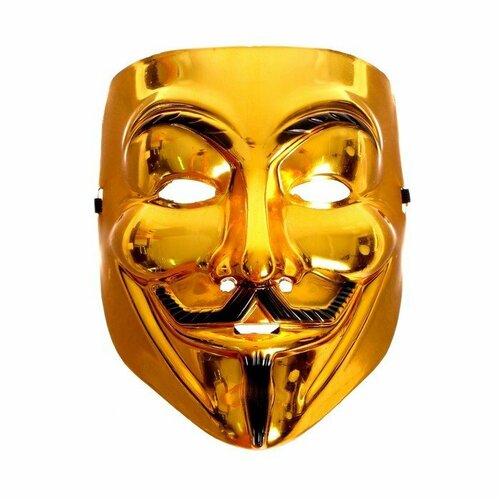 фото Карнавальная маска «гай фокс», цвет золото (комплект из 11 шт) нет бренда