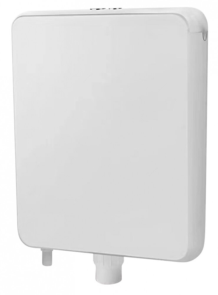 фото Бачок пластиковый AZARIO 360x85x430 с соединительной трубой, белый (AZ-967)