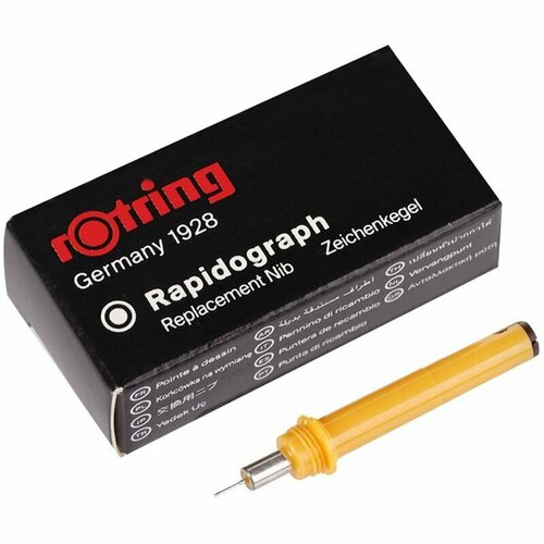 Пишущий элемент для рапидографа Rotring 0.2 мм, картонная упаковка, 1 шт