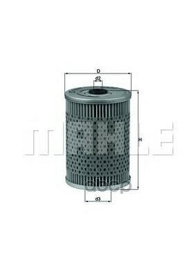 Фильтр масляный Mercedes (W116, W123, W126) Mahle/Knecht арт. OX32D