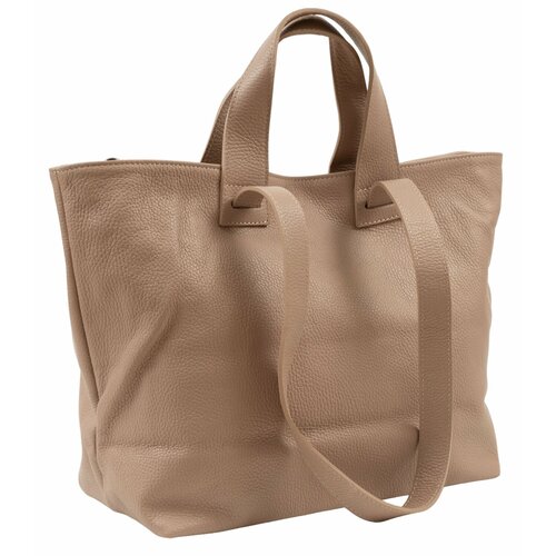 фото Сумка шоппер sefaro, фактура зернистая, розовый