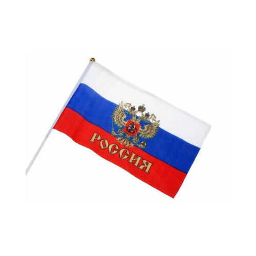Знамя Российской Федерации с гербом размером 60*90 / Флаг на 9 мая / Флаг на День Победы / Флаг на День России