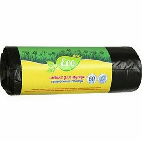 Eco Line Мешки для мусора Суперпрочные 60 л, 20 шт