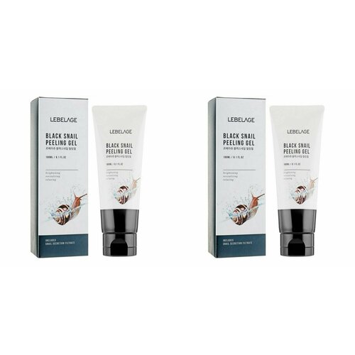 Пилинг-гель Black Snail Peeling Gel от косметической марки Lebelage предназначен для очищающего, омолаживающего ухода за лицом. Муцин улитки, входящий в состав средства, обладает стимулирующими, увлажняющими, ранозаживляющими свойствами. При нанесении на кожу продукт с текстурой легкого геля мягко разрыхляет и отшелушивает отмершие клетки, освобождает поры от сальных пробок, смягчает и осветляет. Улиточная слизь стимулирует скорейшее восстановление кожи, успокаивает, поддерживает обмен веществ, защитные силы тканей и водно-жировой баланс. Пилинг подходит для регулярного применения и может применяться на всех типах кожи. Срок годности 1095 дней. В комплекте 2 штуки.