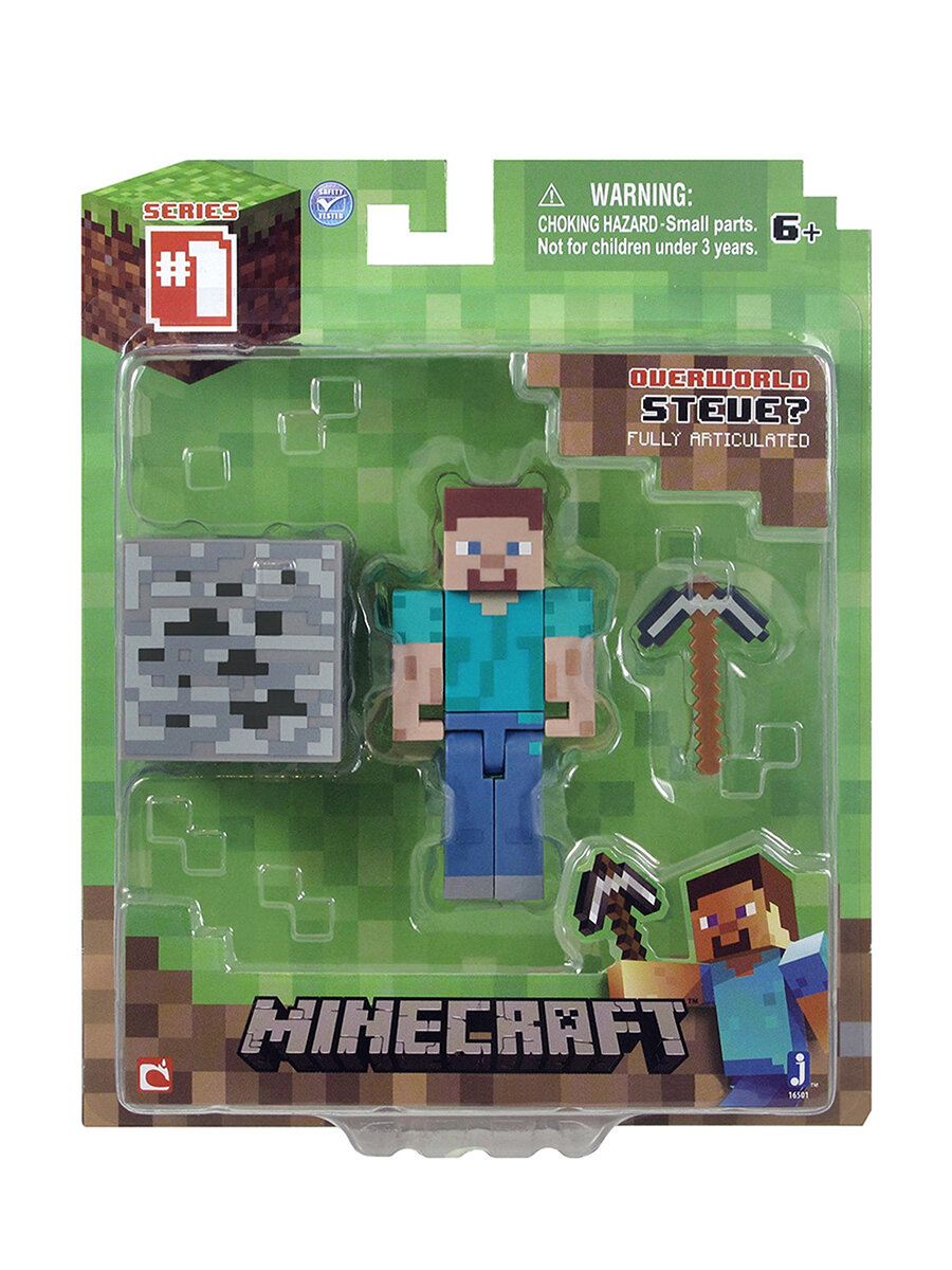 Фигурка Minecraft Steve Игрок с аксессуарами 8см TM16501
