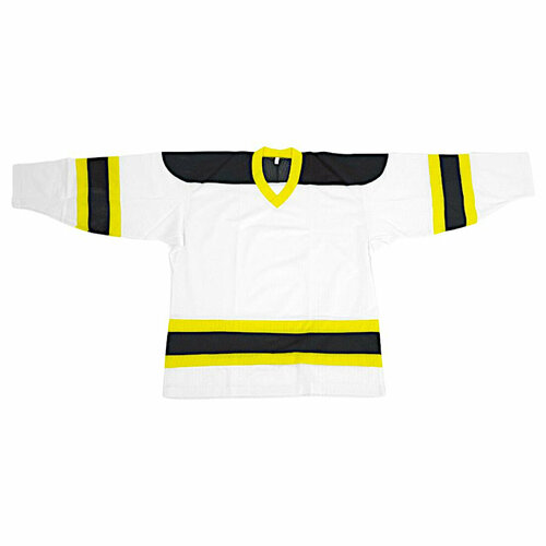 Джерси Волна-Тримарк Хоккейная майка ВОЛНА, размер 48, черный, желтый