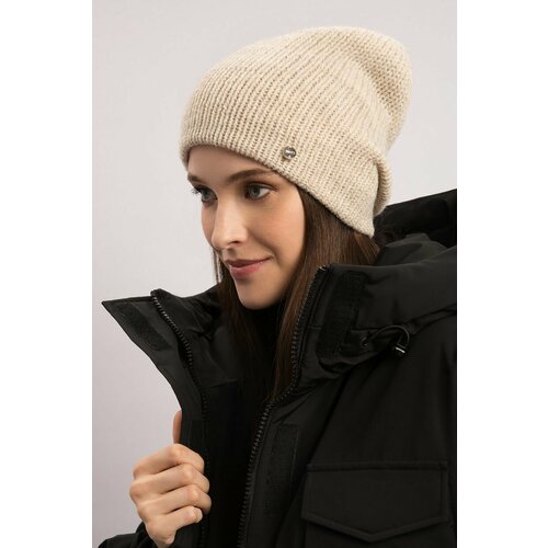 фото Шапка бини baon, размер б/р 56, бежевый