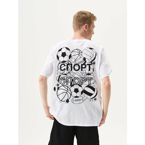 фото Футболка catfit, размер 48, белый