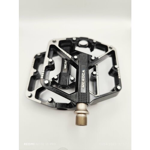 фото Педали алюминиевые от meroca для велосипедов на 3-х промподшипниках, алюминиевые