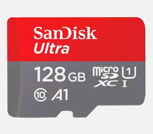 Изображение товара Карта памяти SanDisk MicroSDXC 128GB Ultra UHS-I, скорость чтения 140Mb/s