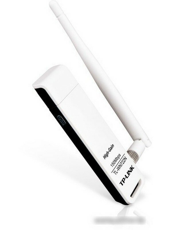 Адаптер TP-Link SOHO TL-WN722N 150Mbps High Gain Wireless N USB Adapter with Cradle, Atheros, 1T1R, 2.4GHz, 802.11n/g/b, 1 detachable antenna (SOHO TL-WN722N)