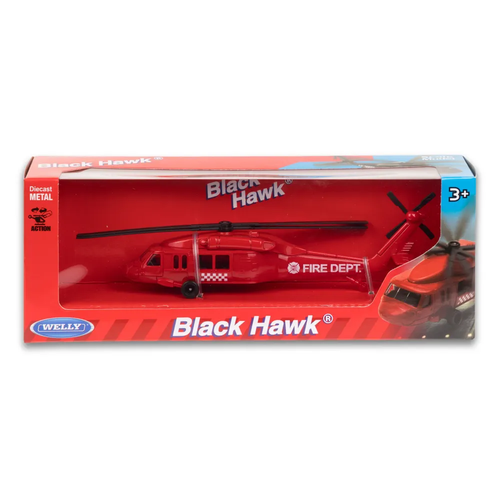 фото Модель вертолета welly black hawk черный ястреб (красный) 99092cw