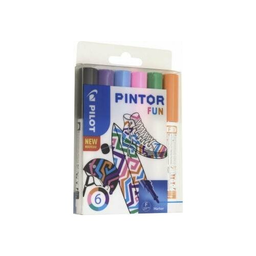 Набор маркеров Pintor Fun, 6 цветов fun набор маркеров fun pills 6 цветов