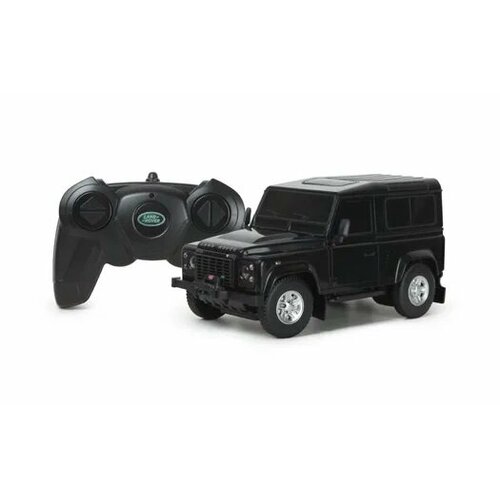 Машинка на радиоуправлении Rastar Land Rover Defender (арт.78500B), 1:24, черная rastar land rover defender 78500b 1 24 13 1 см черный