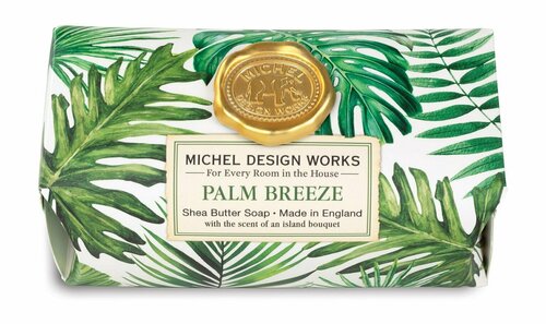 Парфюмированное мыло в бумажной обертке Michel Design Works Palm Breeze Large Bath Soap Bar