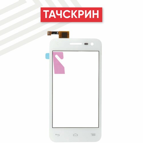 Сенсорное стекло (тачскрин) для мобильного телефона (смартфона) Alcatel OneTouch Pop S3 (5050X), белое тачскрин сенсор alcatel pop s3 5050x черный