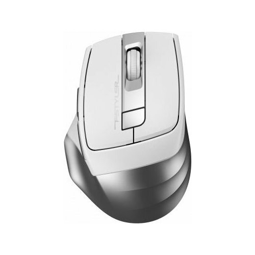 Мышь беспроводная A4Tech Fstyler FG35S серебристыйбелый оптическая 2000dpi silent беспроводная USB 5but 147800₽