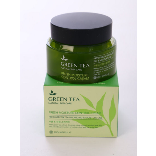 Увлажняющий балансирующий крем для лица с экстрактом зеленого чая Bonibelle Green Tea Fresh Moisture Control Cream,80 мл