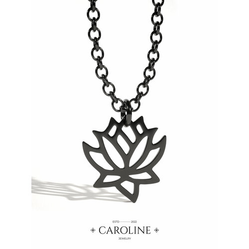 фото Колье caroline jewelry, длина 48 см., черный