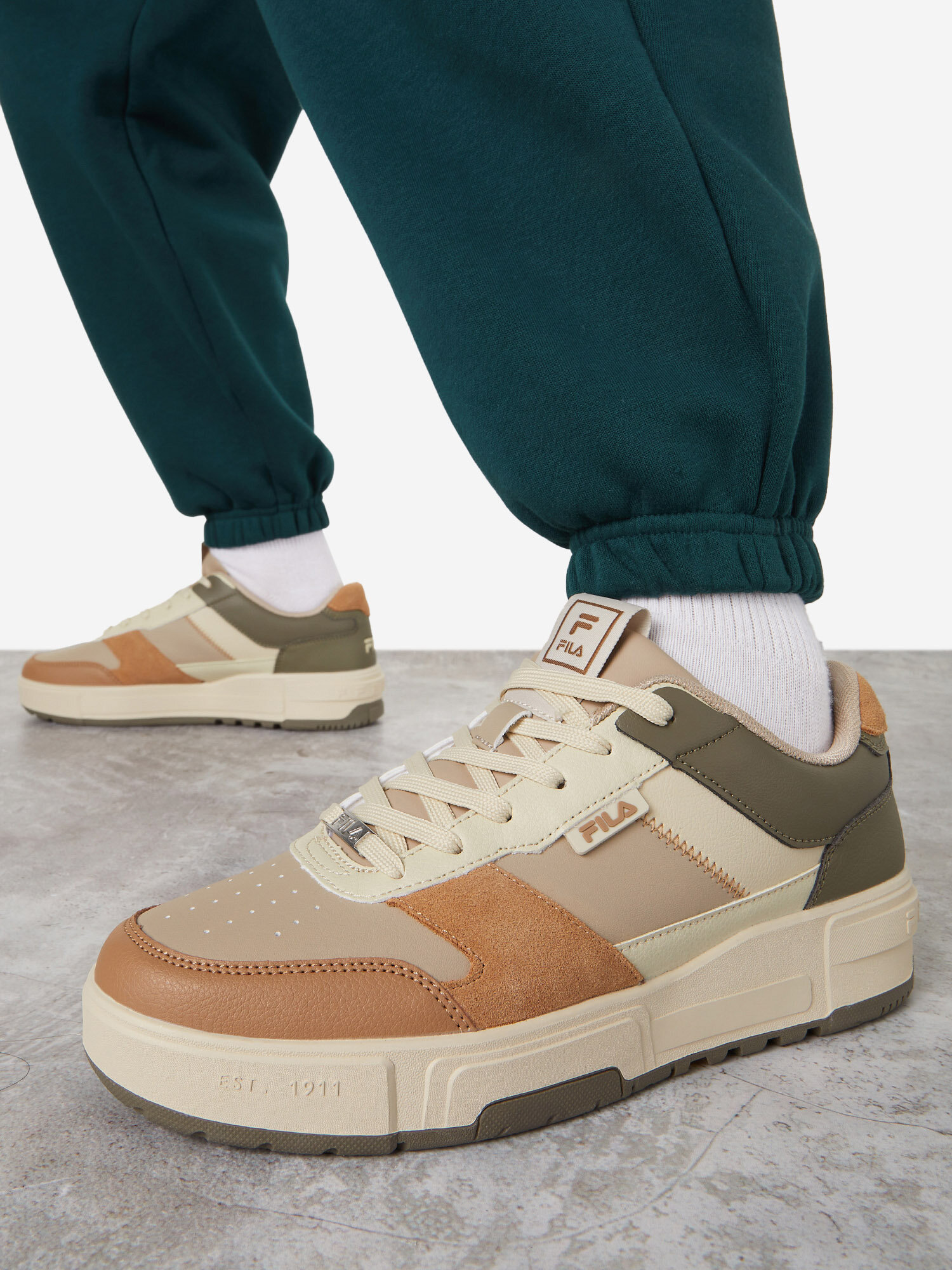 Кеды Fila FX-1000 LOW W, размер 40, бежевый