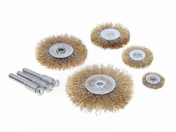Набор металлических щеток для УШМ 8пр, 5шт, маяк