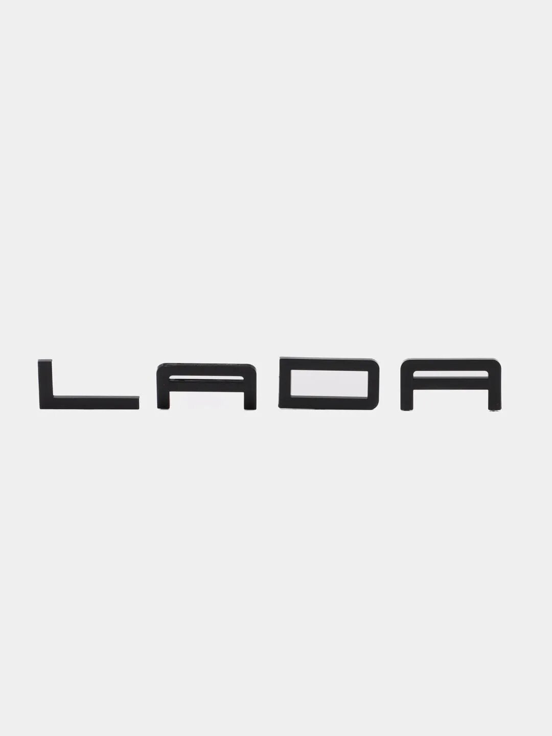 Эмблема надпись Lada в стиле "Порше" Цвет Черный