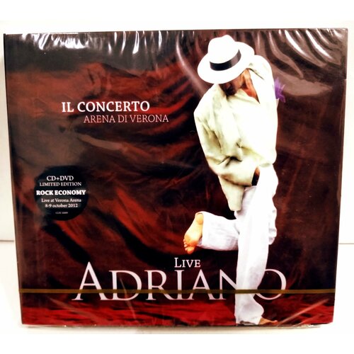 Adriano Celentano Live Adriano - (IL Concerto Arena Di Verona) CD+DVD adriano celentano soli un po’ artista un po’ no cd