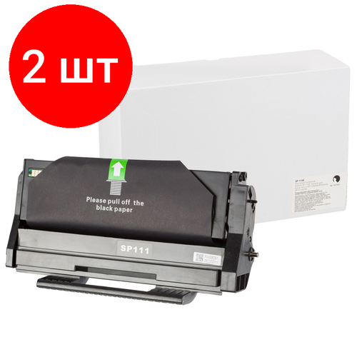 Комплект 2 штук, Картридж лазерный Retech SP 110E чер. для Ricoh SP111/SU/SF комплект 3 штук картридж лазерный retech sp 110e чер для ricoh sp111 su sf