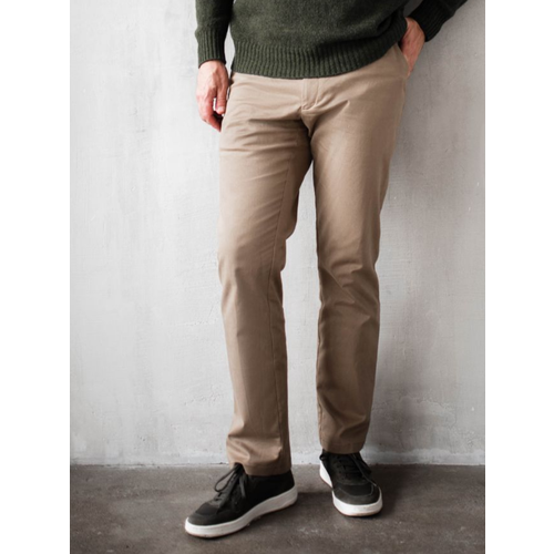 Брюки чинос  , размер 33, бежевый