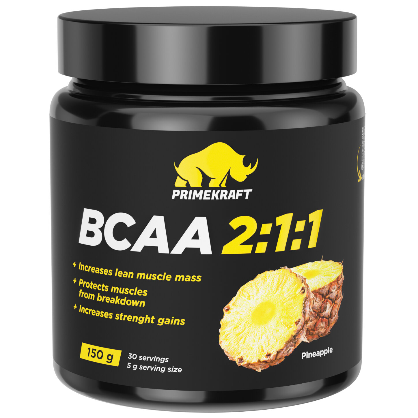 Незаменимые аминокислоты Prime Kraft BCAA 2:1:1 - 150 г ананас