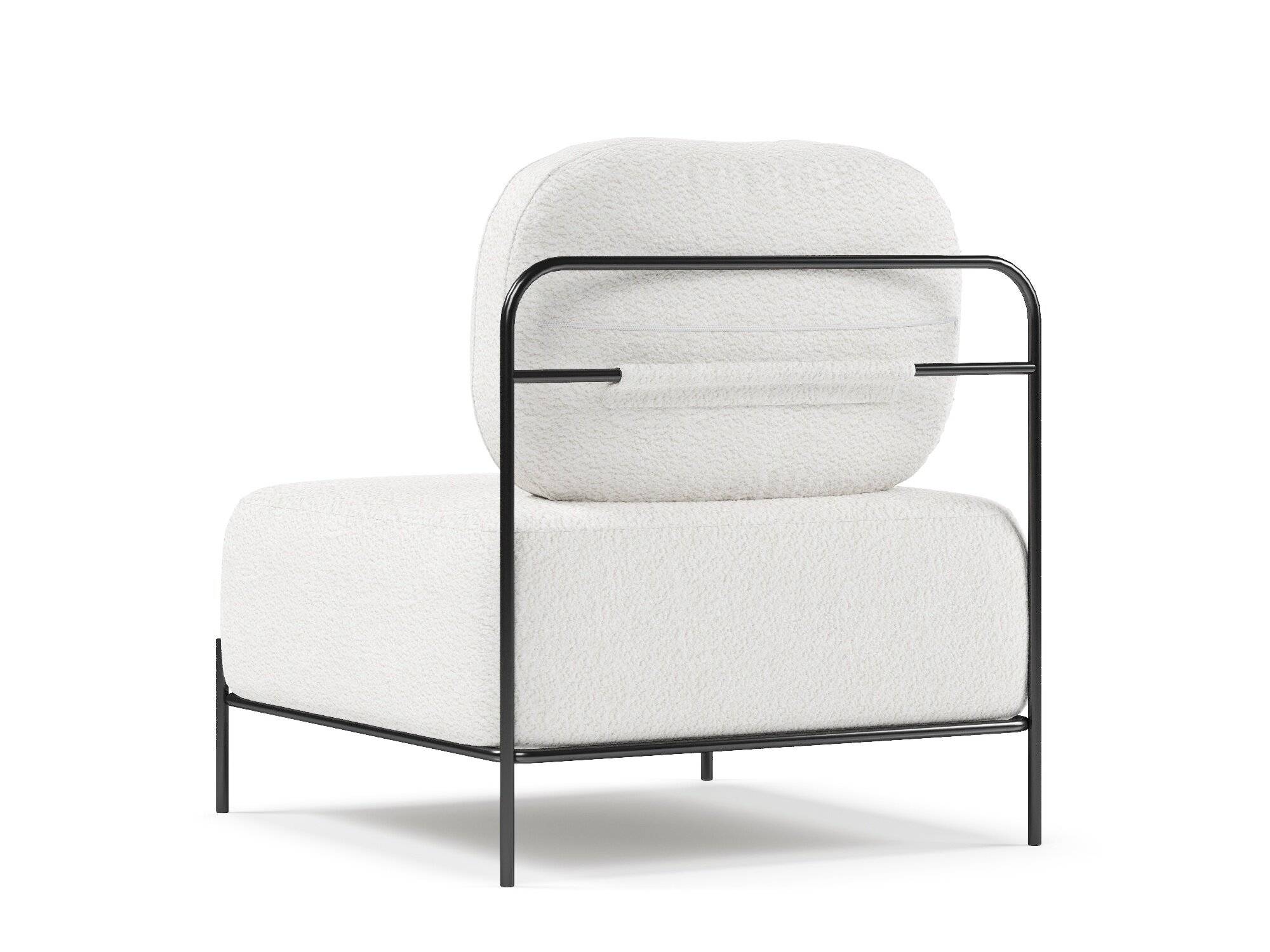 Кресло Gufo Camby 01 (67 х 72 х 65 см), букле, цвет белый 18 кг