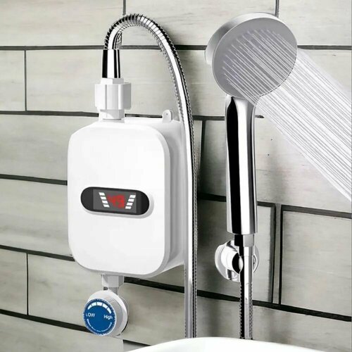 Водонагреватель проточный с дисплеем RX-021 смеситель с водонагревателем для дачи и дома 2699₽